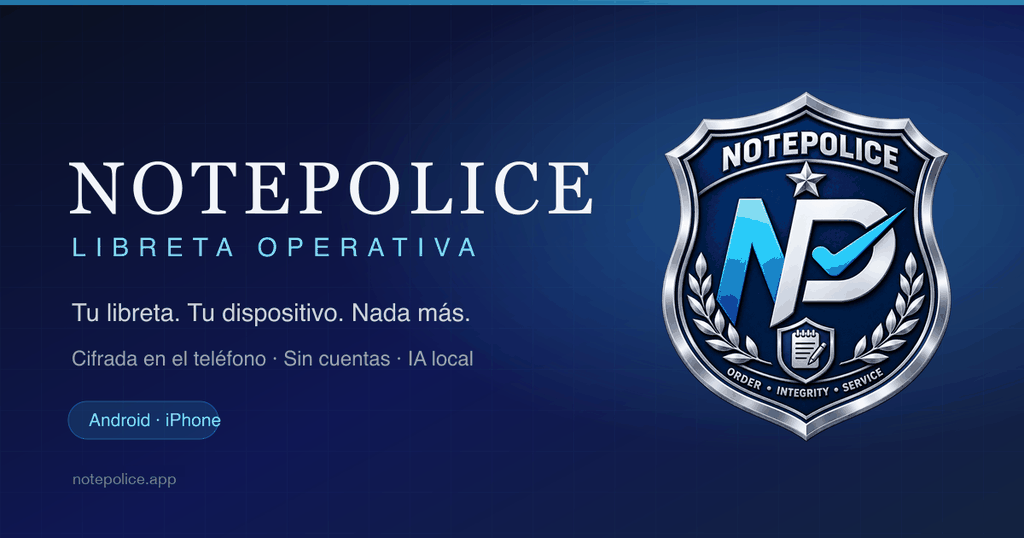 Imagen del producto NOTEPOLICE